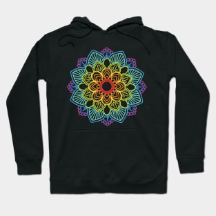 Mandala 24 rainbow Hoodie